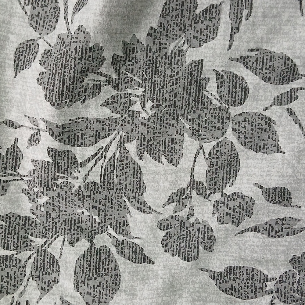 Karen Scott Funnel Neck Pullover ActiveSweatshirt (Gray Floral, Medium) - Picture 5 of 5